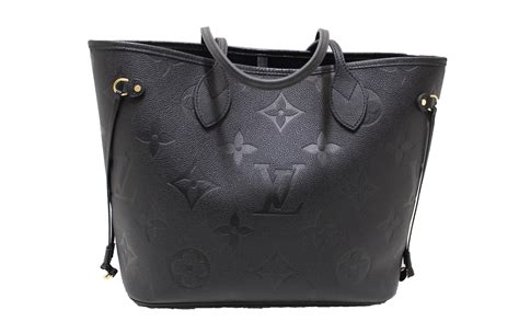 louis vuitton black leather tote bag|authentic black louis vuitton handbags.